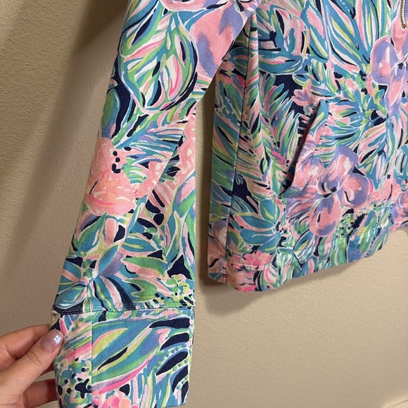 Lilly Pulitzer Tropical Longsleeve Jacket Size Large - Picture 4 of 6